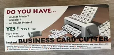 CardMate Manual Business Card Cutter Business Card Slitter