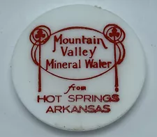 Mountain Valley Spring Water Hot Springs AR Vintage Plastic Cap Lid Liter Bottle