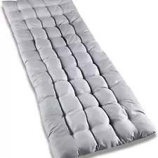 Zone Tech Outdoor Camping Cot Pads Mattress - Classic Gray Premium Quality