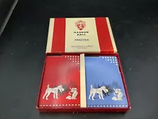 Vtg Haddon Hall Pinochle Playing Cards. 2 Sets Of 40 Cards In Box. 9r