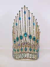 SPRING FEST Rhinestone Tiara Crown Beauty Pageant Fashion Show Queen Princess