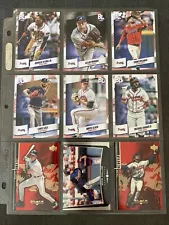 Atlanta Braves - 9 Card Lot - Acuña Jr • Sale • Elder • Chipper Jones • Furcal