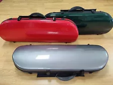 VIOLIN CASE-USED D SHAPE 4/4 COLOR-COMPOSITE SHELL-LIGHT-NO SCRATCH-PROTECT-MOON