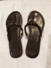 Ruehl No925 Leather Sandals Women Size 7.5 Brown Vintage Abercrombie