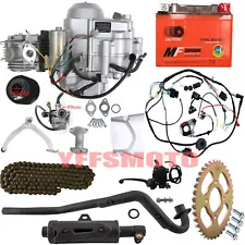 125cc Engine Motor Kits 3 Speed w/Reverse for TRX90X ATC70 ATV Quad Carts Taotao