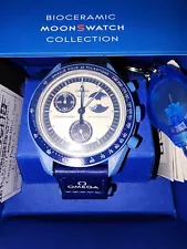 Omega X Swatch MoonSwatch Mission to the Super BLUE MoonPhase ðµ⚪️ With Papers