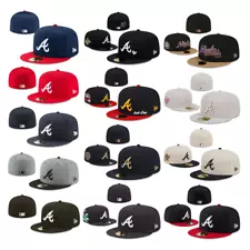 NEW Atlanta Braves MLB Men's Collection 59FIFTY Fitted Cap - 5950 Baseball Hat