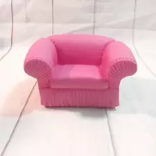 1996 Barbie Doll Pink Chair Love seat Sofa M.T.H.K Living Room Furniture