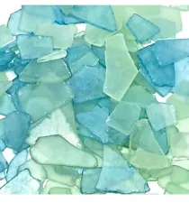 Sea Glass for Crafts, Decor and Vase Filler. Frosted Beach Glass in Bulk 13.6 Oz