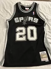 Hardwood Classics Mitchell & Ness Ginobili San Antonio Spurs Jersey