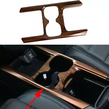 Water Cup Holder Peach Wood Grain Stripe Cover Trim For Honda CRV CR-V 2017-2021 (For: Honda CR-V)