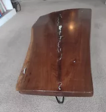 Low Profile Wood Slab Coffee Table