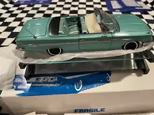 NEW 1/24 WCPD 1961 Chevrolet Impala Convertible Teal No Reserve Estate