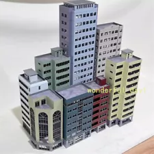 HO Scale 1:87 Buildings City Scene Model Train Railway Office Model Kit Toys