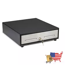 Mini Cash Register Drawer 13"for Point of Sale (POS) System, Fully Removable 2 T