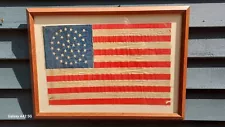 38 Star American Flag 12 X 18" Rare Pattern medallion