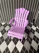 Barbie Dream House Adirondack Style Purple Chair Malibu Replacement 2010 W3141