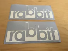 VW MK1 Rabbit Decal Sticker Golf GTI PAIR BLACK OR WHITE