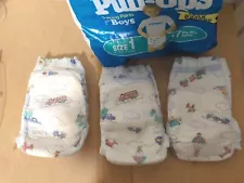 3 Vintage Huggies Pull Ups Training Pants for Boys Size 1 From 1992!