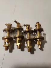 SIX 1 1/4" Diam. Unbranded NOS BRASS DRIP OILER for Hit & Miss engine. B16