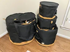 TAMA Power Pad Designer Collection Drum Bag Set for 5pc Drum Kit w/ 22"BD Black