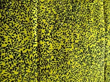 African Wax Print Fabric Yellow 42"W x 50" L