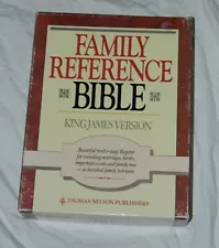 Collectible Holy Bible Family Reference Edition KJV Red Letter # Nelson 158W