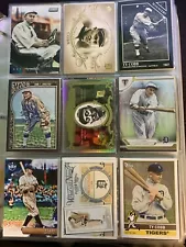 9 Card Lot Ty Cobb Detroit Tigers A15