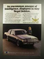 1984 Buick Regal Ad - Uncommon Amount of Intelligence