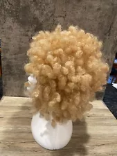 Blonde Hair Afro Wig Costume Wig