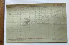 1961 Sales Receipt. Lynchburg Livestock Market.