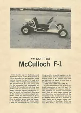 mcculloch kart engines for sale