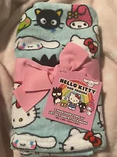 Hello Kitty and Friends 2 Pack Light Blue Hand Towels - Brand New with Tags