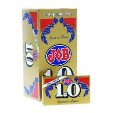 JOB Gold 1.0 Rolling Papers Single Wide Cigarette Paper (Box of 24 Booklets)