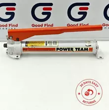 Power Team P12 10000 Psi 700 Bar Hydraulic Hand Pump Used Fast Shipping