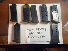 1 TAURUS PT 709 SLIM 9MM 7 ROUND MAGAZINE