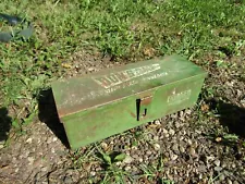 VINTAGE FARMECH TRACTOR TOOLBOX TOOL BOX DON'S FLEET BLUE EARTH MN JOHN DEERE IH