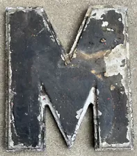 Vintage 1936 Wagner Sign Service Cast Aluminum Move Theater Marquee 8" Letter M