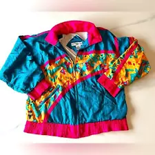 90s Wind Breaker Vivid Colorful EUC Vintage Sportswear Color-block Streetwear