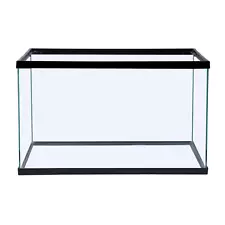 Tetra 10 Gallon Glass Fish Tank Aquariums Transparent Glass Rectangle Black