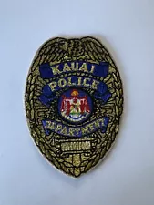 Kauai Hawaii Police Badge Patch FREE SHIPPING Only one on EBay