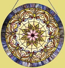 round stained glass window for sale