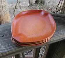 New ListingRoseville Raymor 12" oval dinner plates, terra cotta pottery, 4 plates for sale