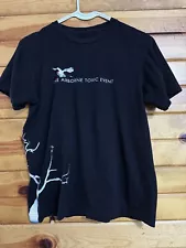 Vintage The Airborne Toxic Event Men's Black Short Sleeve Shirt Size Small