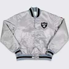 LA Raiders Jacket Vintage Satin Oakland Raiders Jacket Los Angeles Jacket Bomber