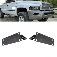 2PCS For Dodge RAM 2nd / 4th Gen 1500 2500 3500 Front Bumper Conversion Brackets