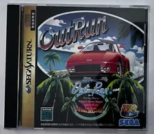 OUTRUN videogame w/ Sega RACING WHEEL Controller for Sega Saturn (Japan Import)