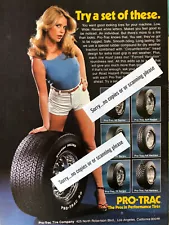 Vintage 1978 Sexy Pro Trac Tire original color ad SM017