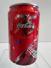 Coca Cola Can 330ml - 75th anniversary of Coke in Philippines - Unopened & Empty