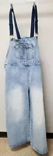 NWT Cider Denim Jean Wide Leg Overalls w/ Blue Straps Women's Size 4XL